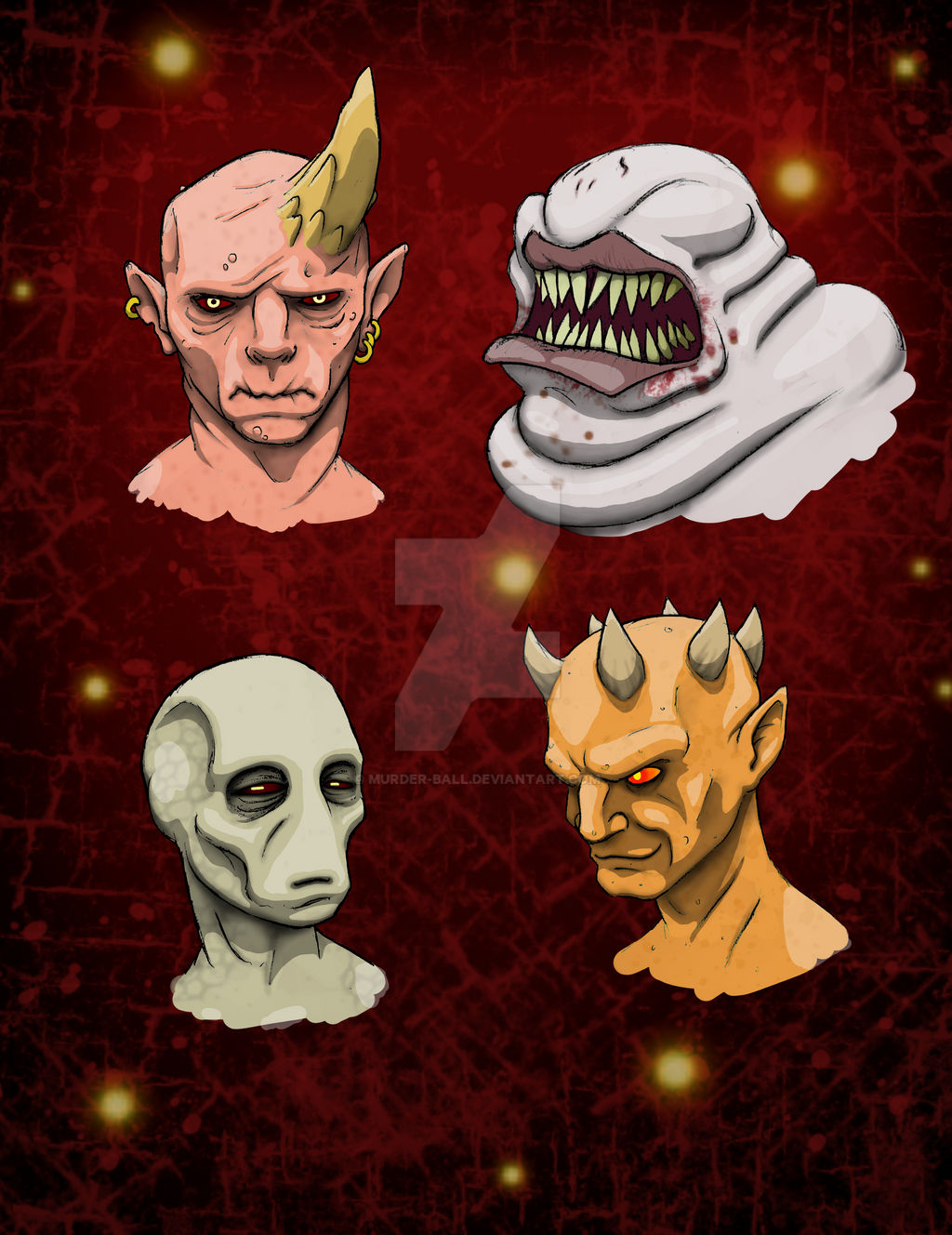 Greed, Gluttony, Sloth and Pride by Murder-Ball on DeviantArt