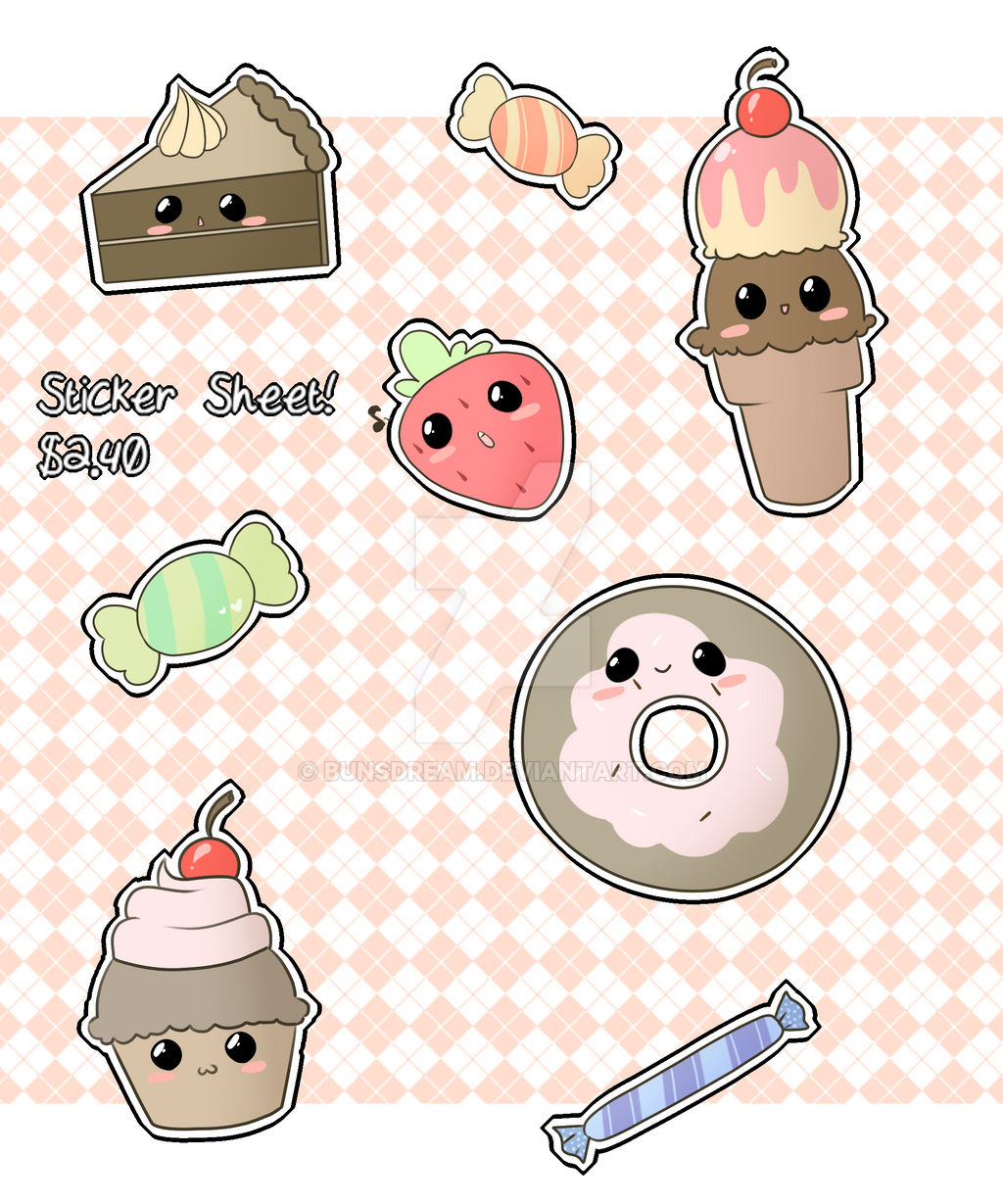 Sticker Sheet By BunsDream On DeviantArt Sticker sheet by bunsdream on deviantart