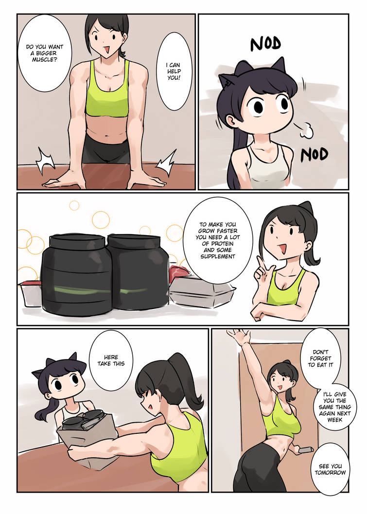 Comki Body Komi Muscle Comic Part 4 by Musctonk by HotBunsForBreakfast on DeviantArt