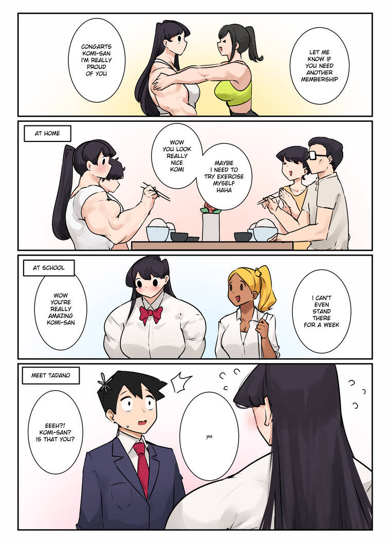Comki Body Komi Muscle Comic by Musctonk by HotBunsForBreakfast on DeviantArt