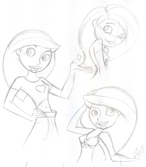 Kim Possible Sketches