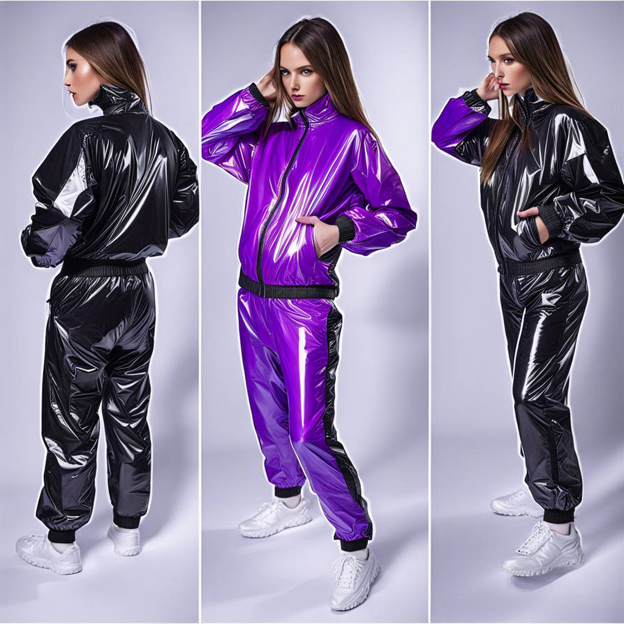 Shiny Nylon Shellsuit Three Colors by Shellsuitfetish on DeviantArt