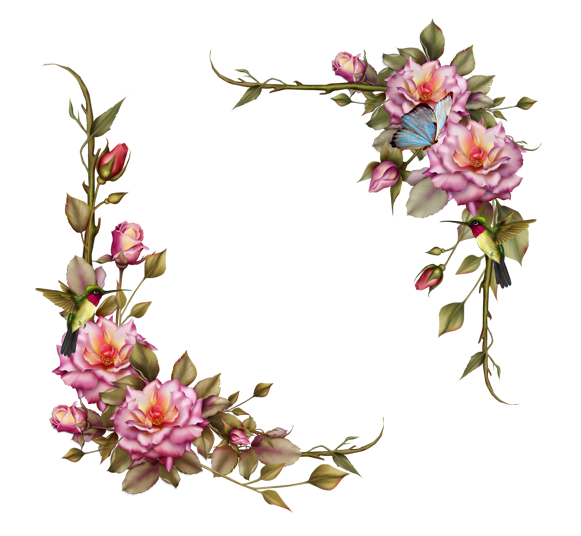 Pink-floral-layout-frame by TheDarkDesert on DeviantArt
