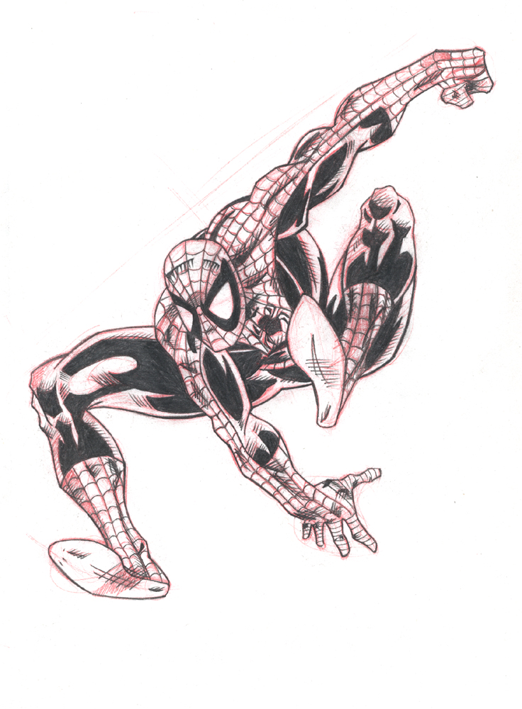 Spiderman rough sketch