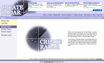 Create Radar v2.0 - Layout