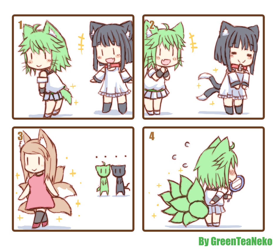 MonGirl 4koma 4 by GreenTeaNeko