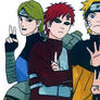 Yugito Nii + Gaara And Naruto Uzumaki