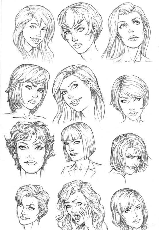 Deviantart Model Faces faces 6-08 by timflanagan on DeviantArt