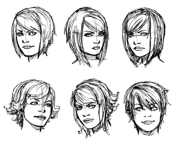 Manga girl hair reference III by StyrbjornAndersson on DeviantArt