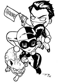 Chibi Harley, Joker, Hyena