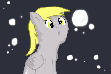 Derpy Hooves in the land of bubbles