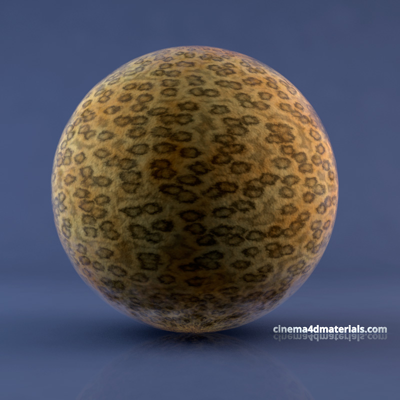 Cinema 4D Procedural Cheetah Fur Material