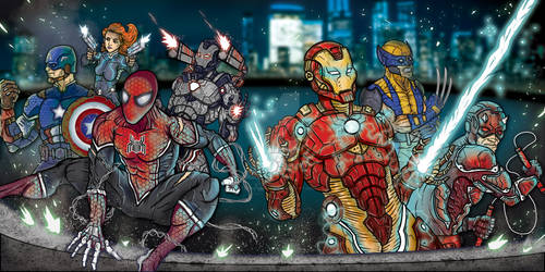 Avengers Battle Splash Page