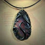 Tentacled Stormy Agate Necklace