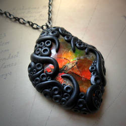 Tentacled Ammolite Necklace