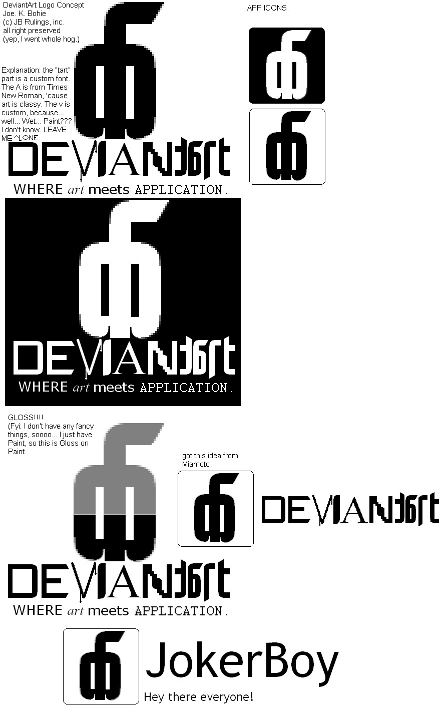 DeviantART Logo by Jok3rB0yToTheReturn on DeviantArt