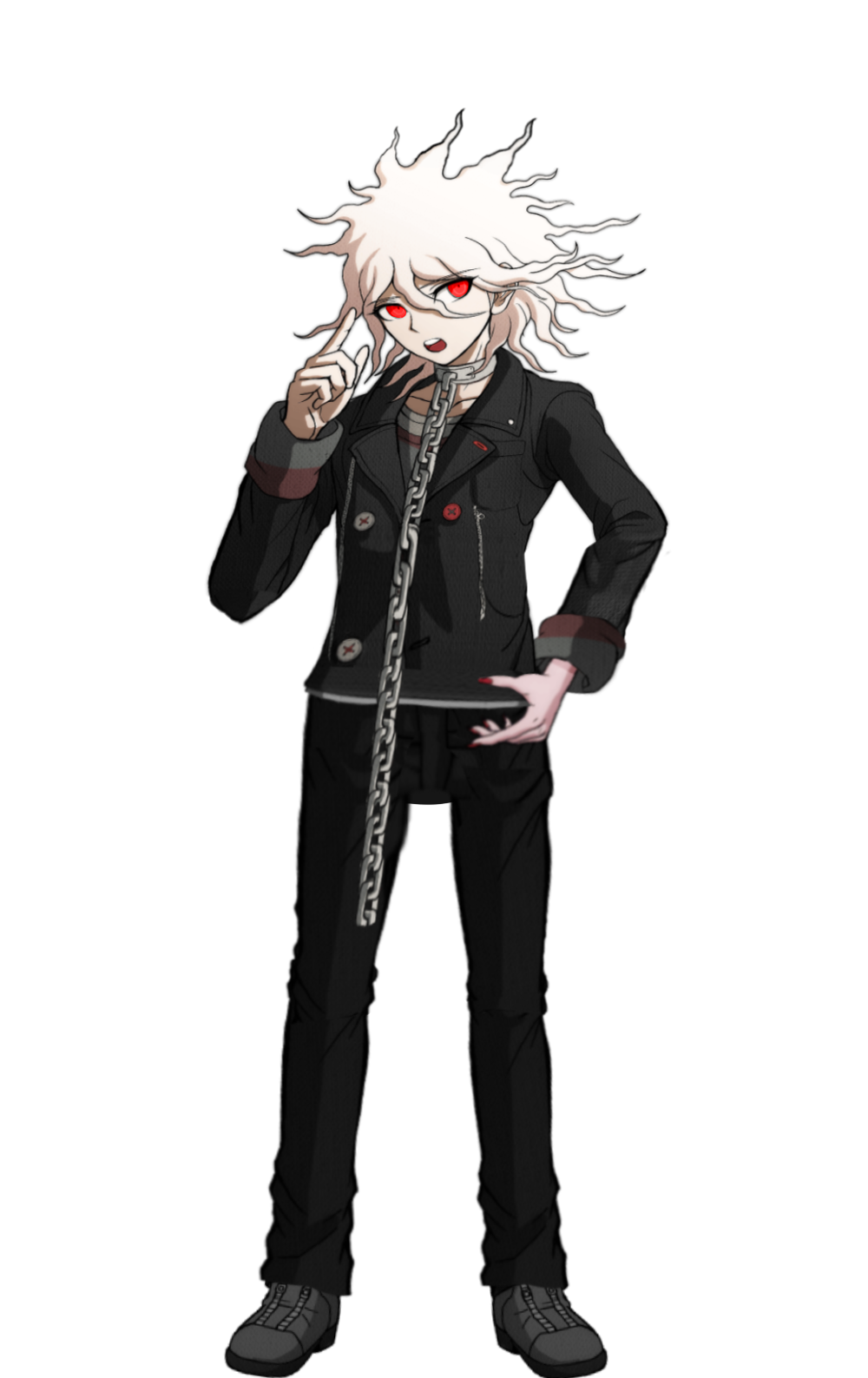 Despair Nagito Fullbody Sprite by TimetoGetCreative0 on DeviantArt