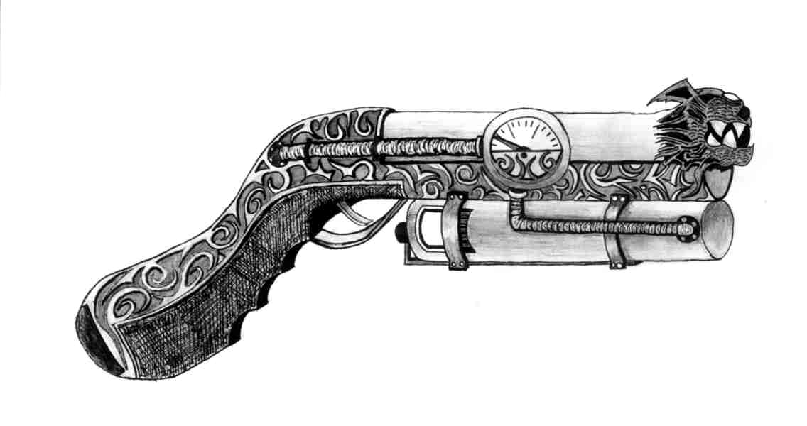 Steampunk Gun 1