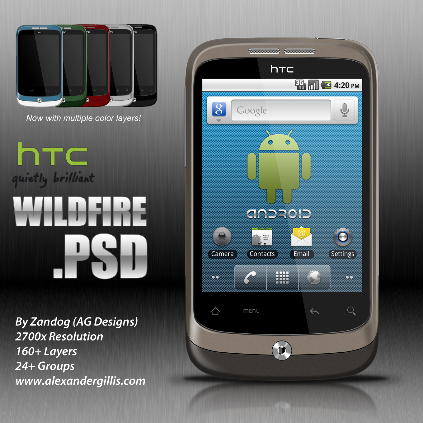 HTC Wildfire .PSD