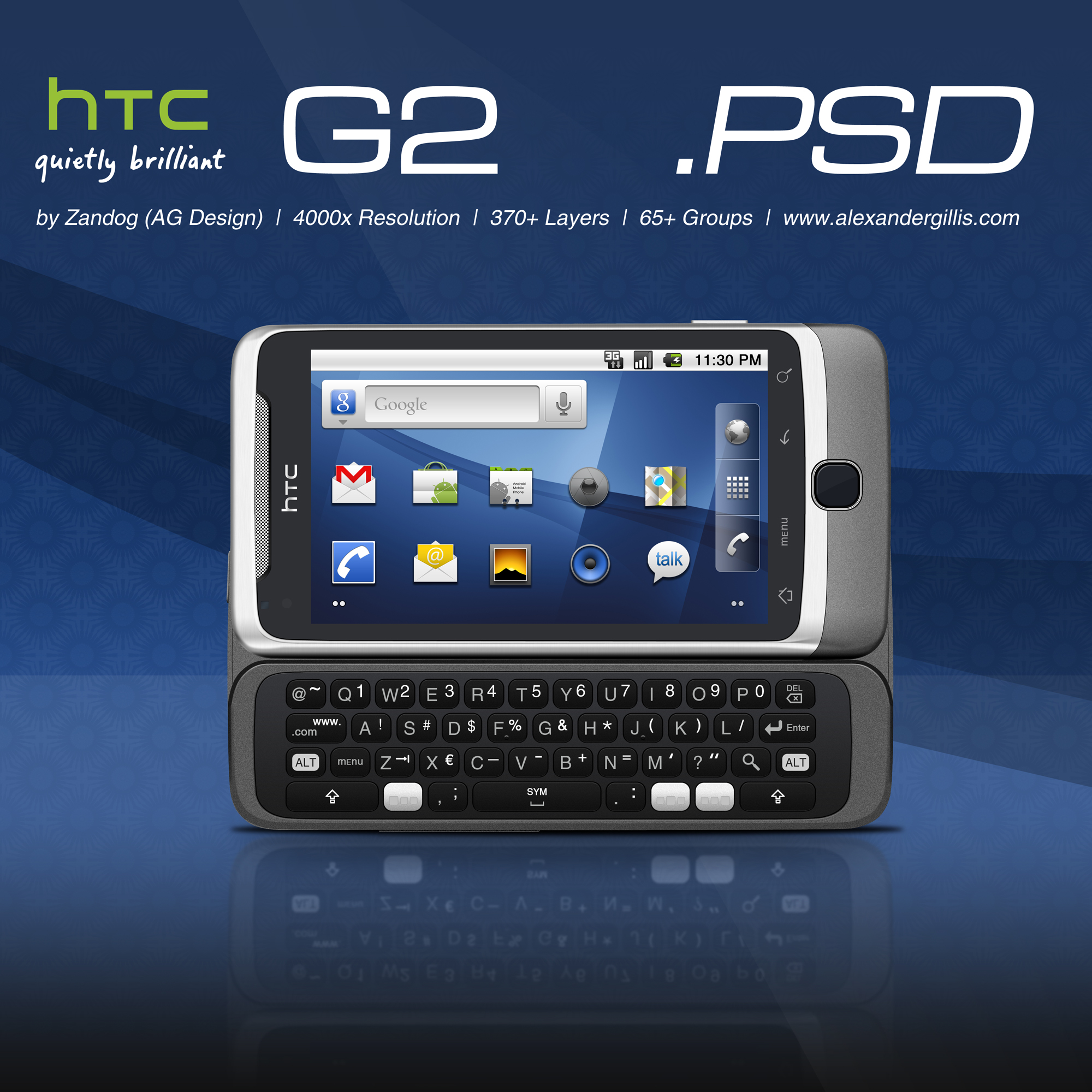 HTC G2 .PSD