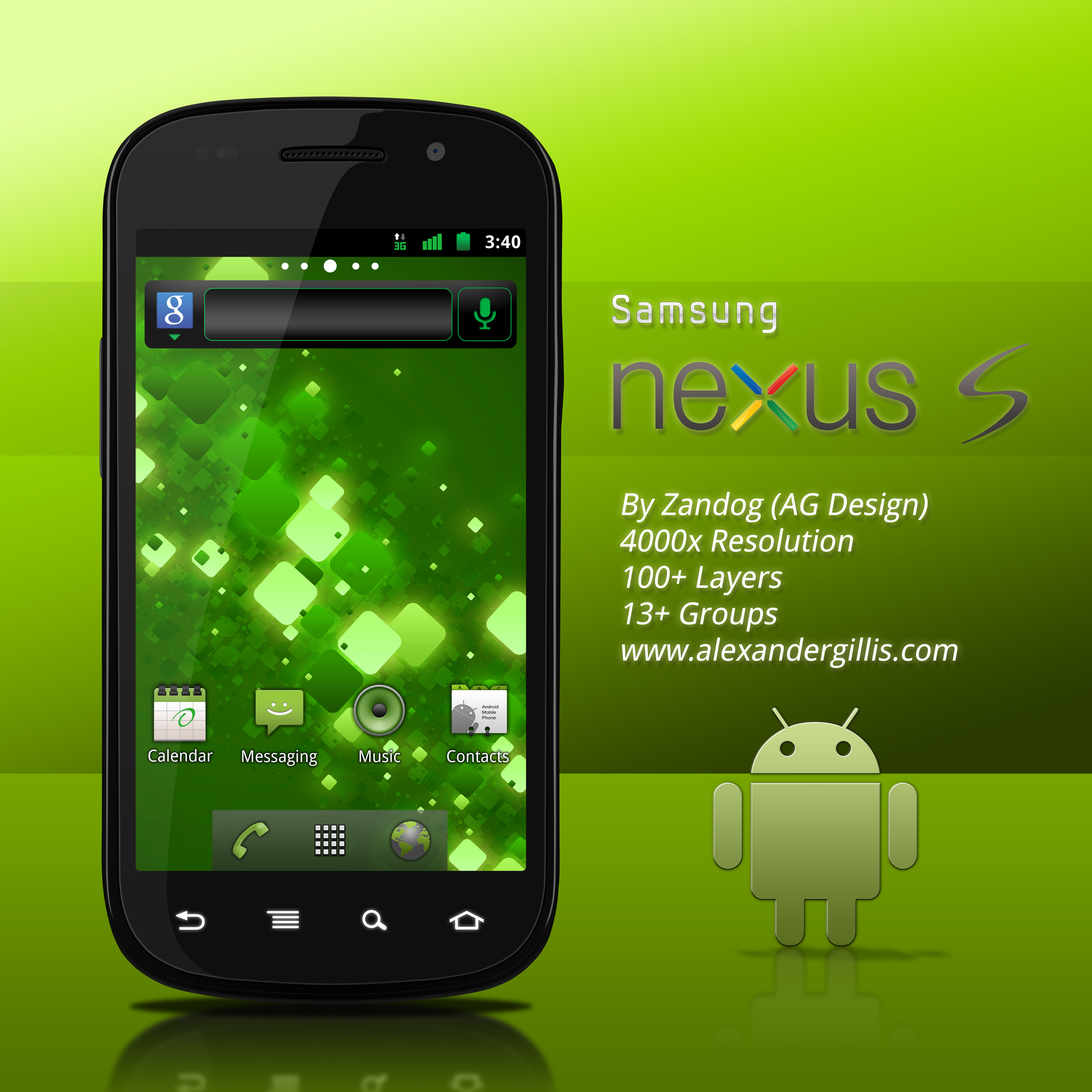 Samsung Nexus S .PSD