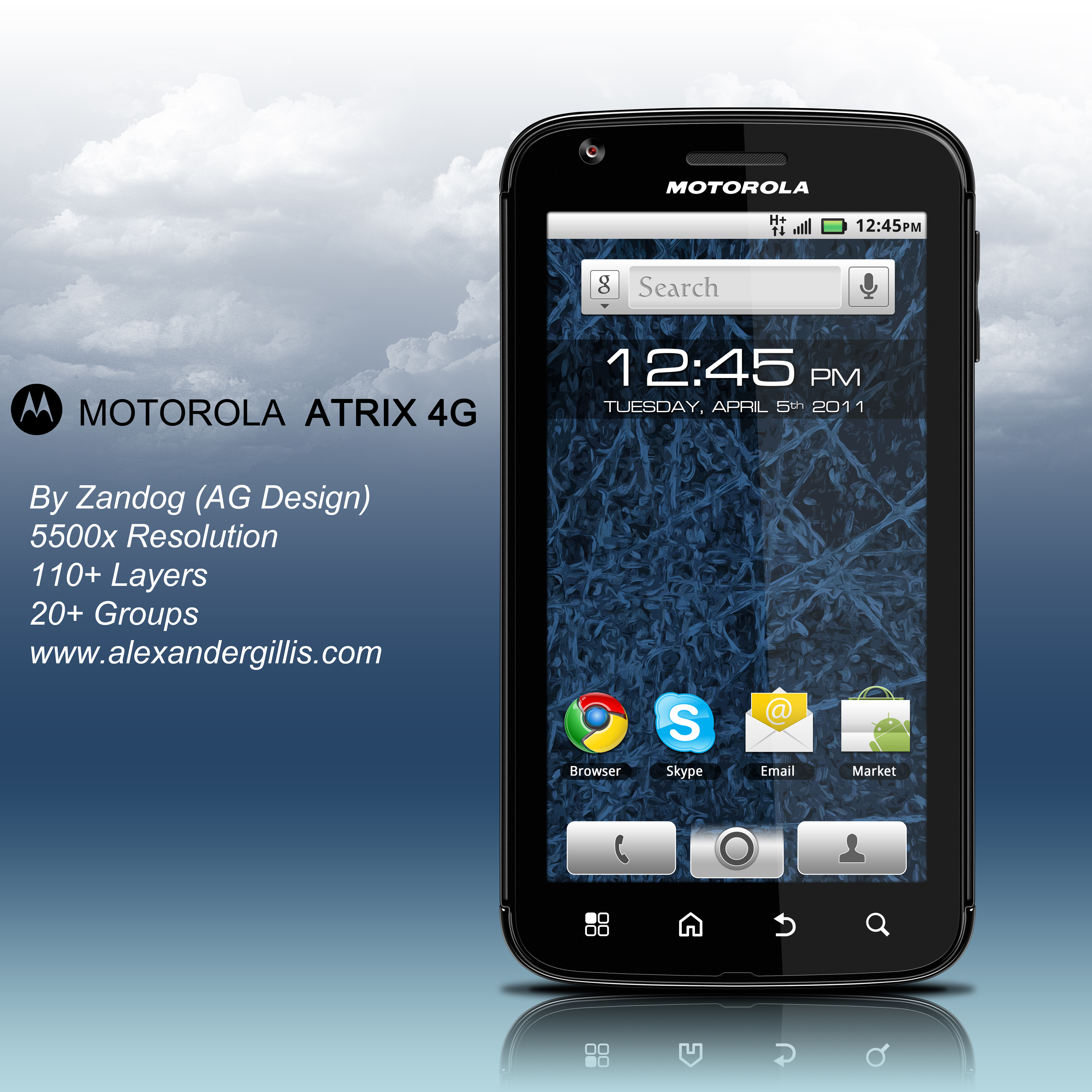 Motorola Atrix 4G .PSD