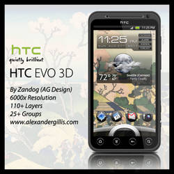 HTC EVO 3D .PSD