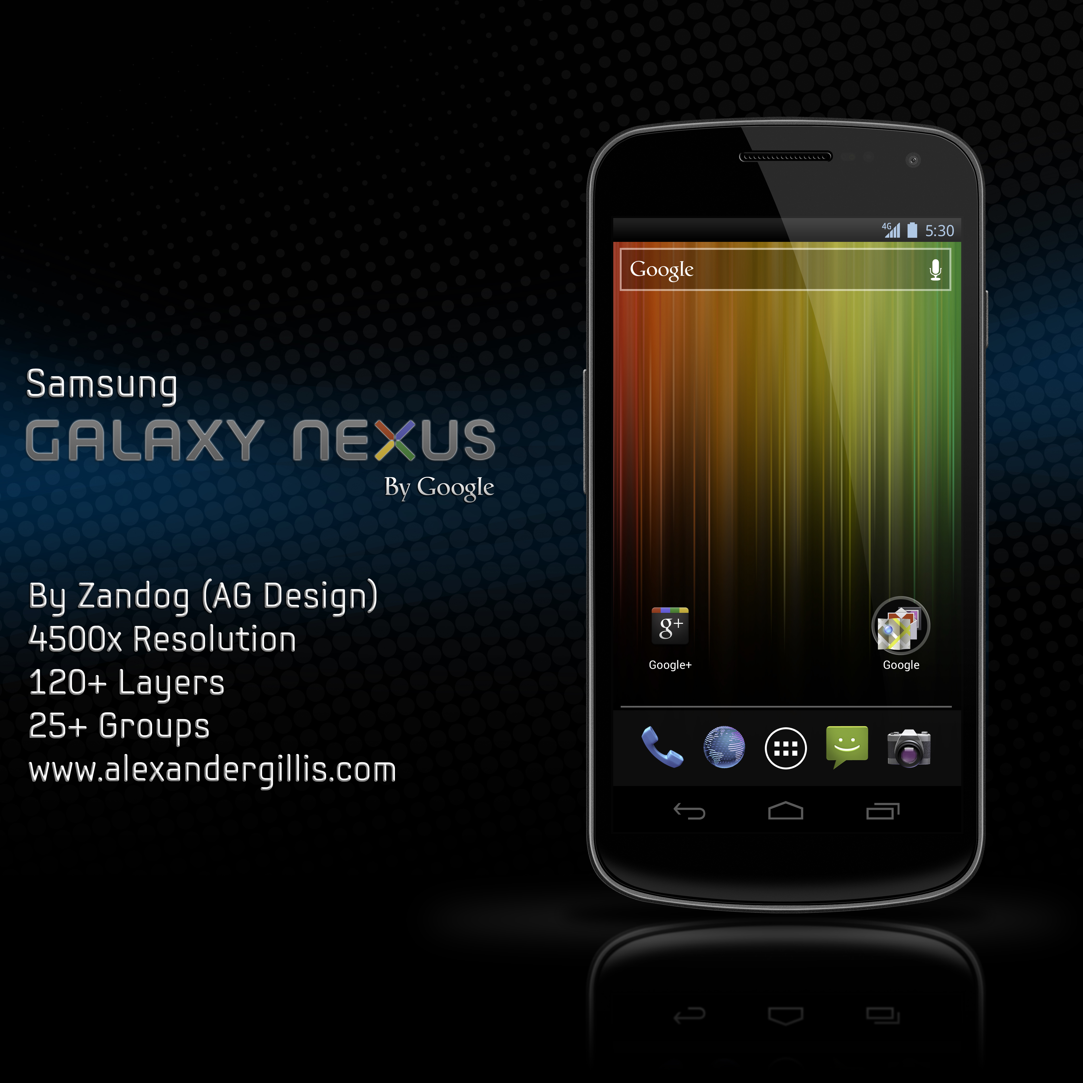 Samsung Galaxy Nexus .PSD