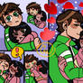 Ben 10 x Julie! Shy comic