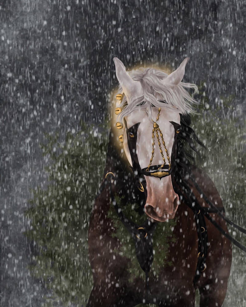 Secret Santa Riding Secret Santa by dropofequineart on DeviantArt