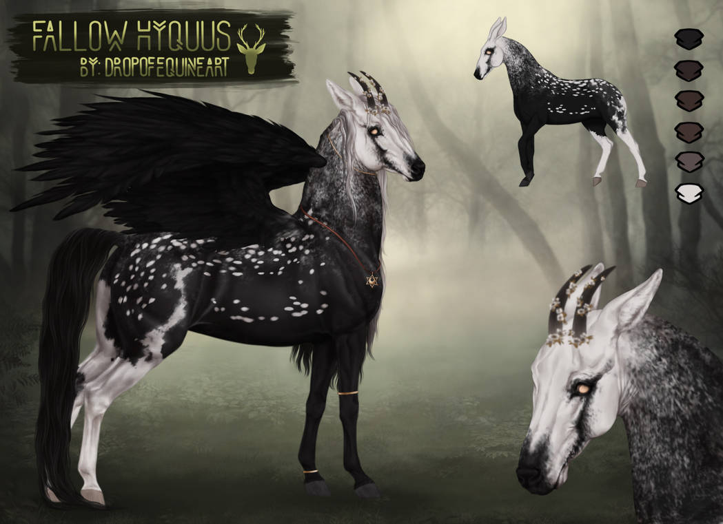 Deviantart Fallow Fallow Hyquus Spooky Adopt 3 by dropofequineart on DeviantArt