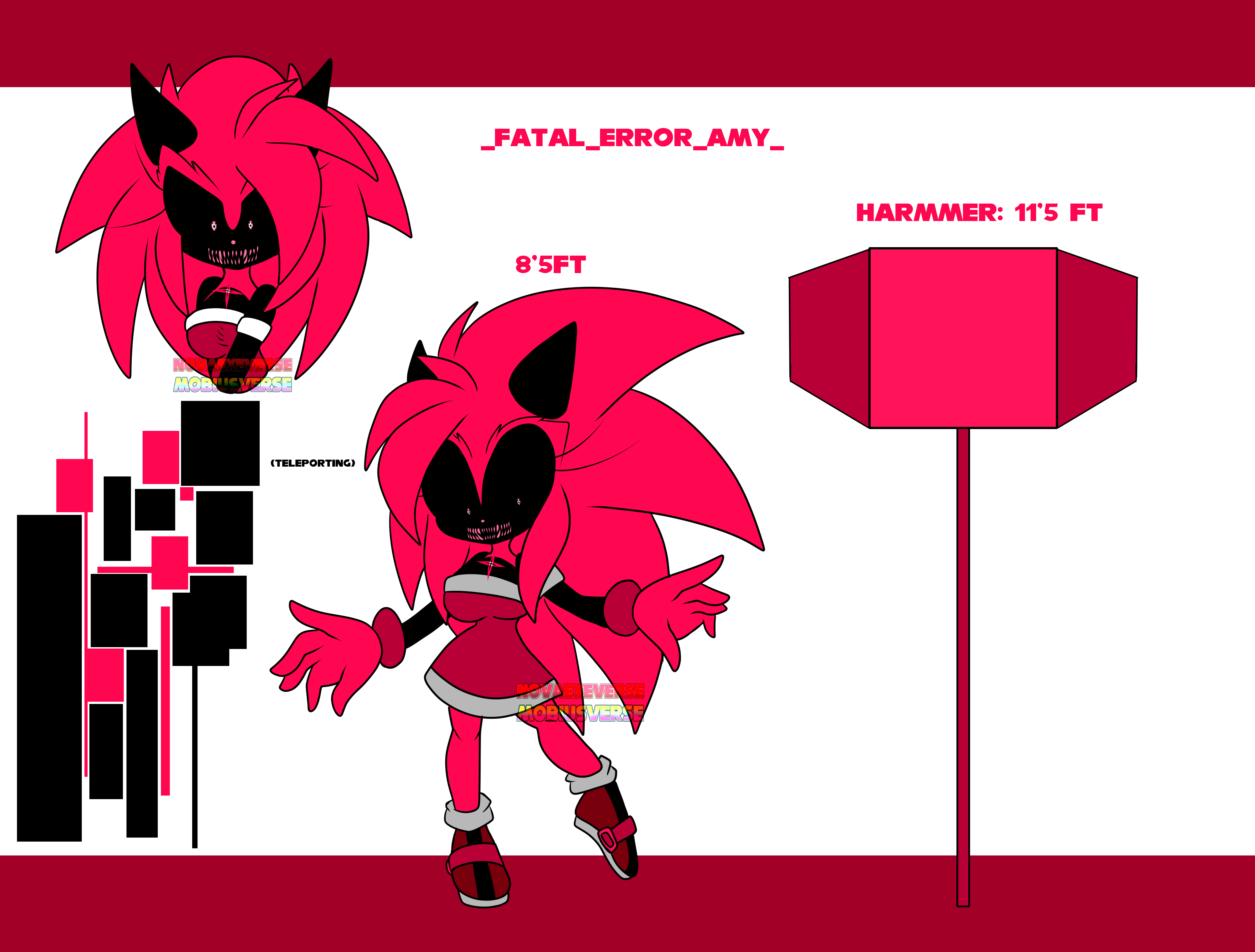 Fabi (⁠◍⁠•⁠ᴗ⁠•⁠◍⁠)🎄 on X: //GORE WARNING . . . . I don't know if there  is an amy rose in sonic exe PC port so I designed one,it does not look very