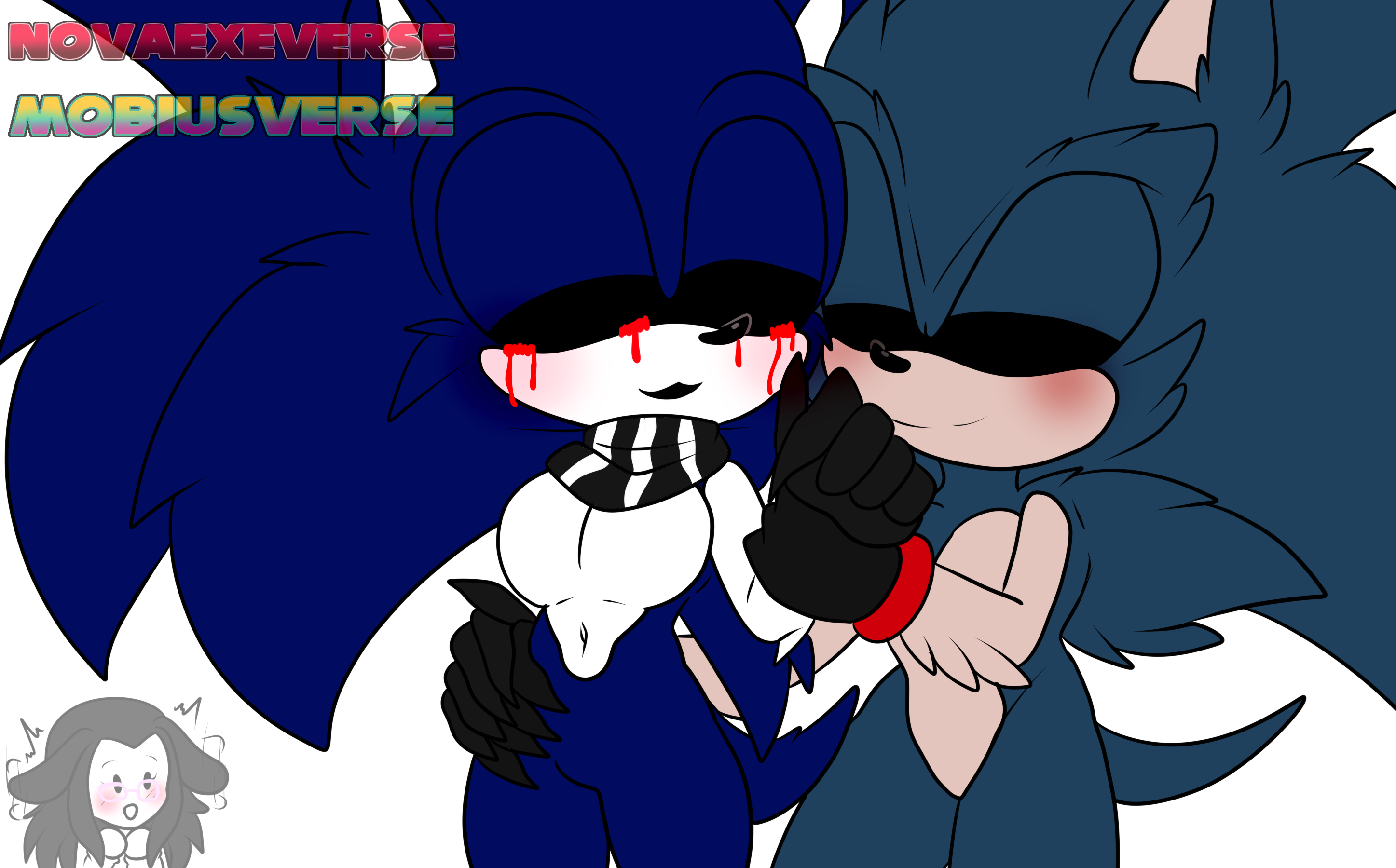 Starved Eggman negotiating with Sonic.exe by EXEExetior on DeviantArt