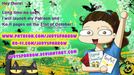 Patreon and Ko-fi page launch on 31st Oct