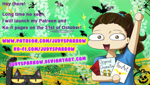 Patreon and Ko-fi page launch on 31st Oct