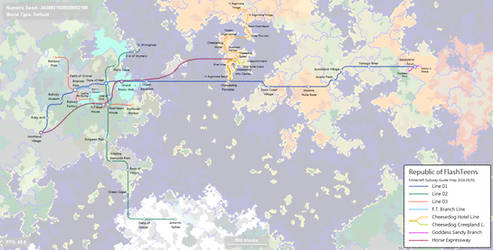 The Subway Map of My Minecraft World (20160531)