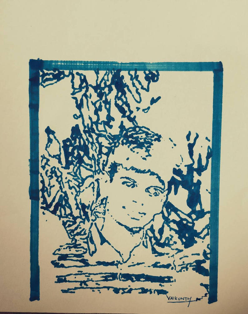 Blue threshold Portrait by Vaikunth-R on DeviantArt