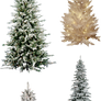 MIsc Frosted Christmas Tree PNGs