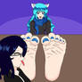 Aurora And Naiomi Feet worship