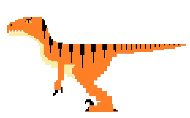 Carnivores - 8-bit Velociraptor by VladimirIsachenko on DeviantArt