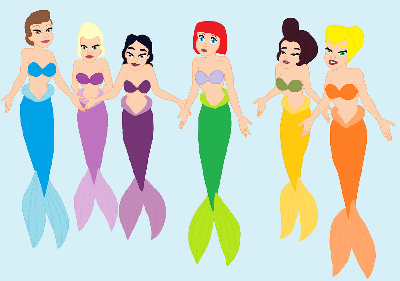 Mer Girls Six MerGirls by VladimirIsachenko on DeviantArt