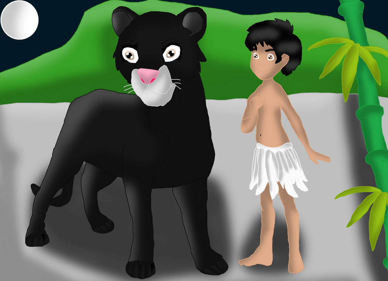 Bagee Rani Mowgli and Bagheera Together by VladimirIsachenko on DeviantArt