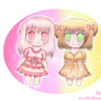 Strawberry Princess and Chocolate Princess Chibis