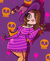 Jessyka the Halloween Birthday Witch || Artwork