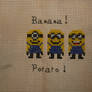 Despicable me - Minions cross stitched