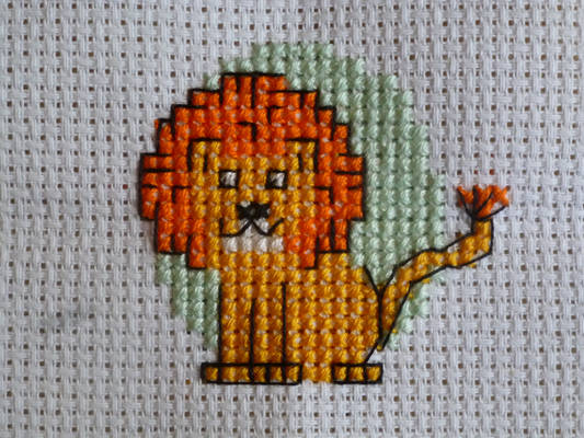 Lion - Cross stitch