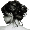 Messy Bun Icon (FREE TO USE)