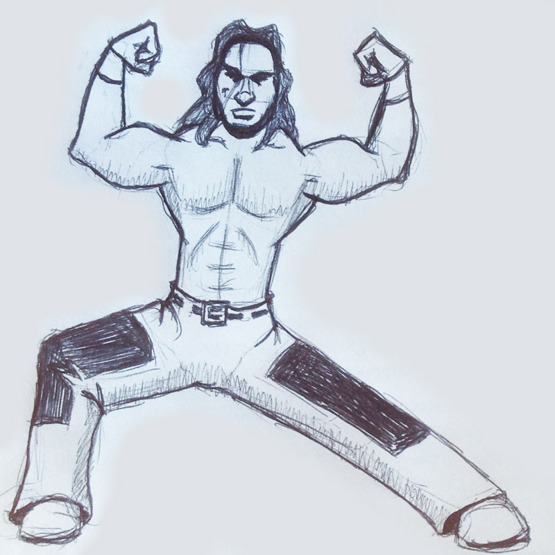 Shawn HBK Michaels Doodle