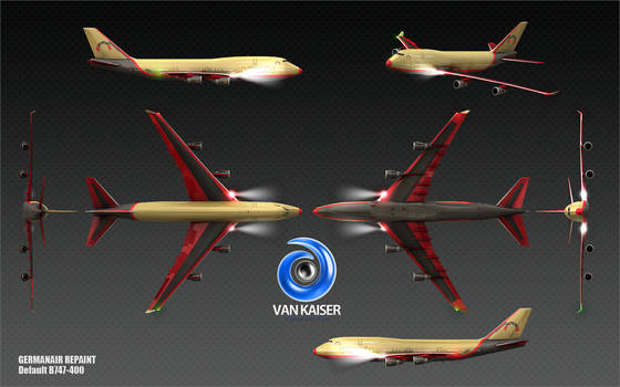GERMANAIR REPAINT B747 FINAL