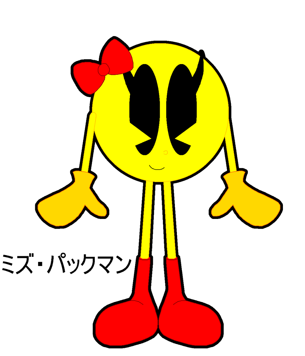 Ms PAC-MAN by CHEEZN64X on DeviantArt